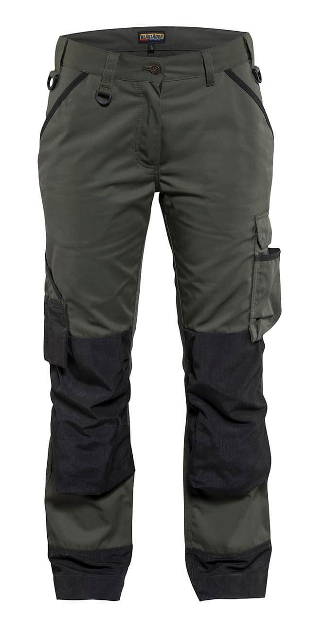 Blaklader 71541835 Garden Trousers Green Army Green/Black Main #colour_army-green-black