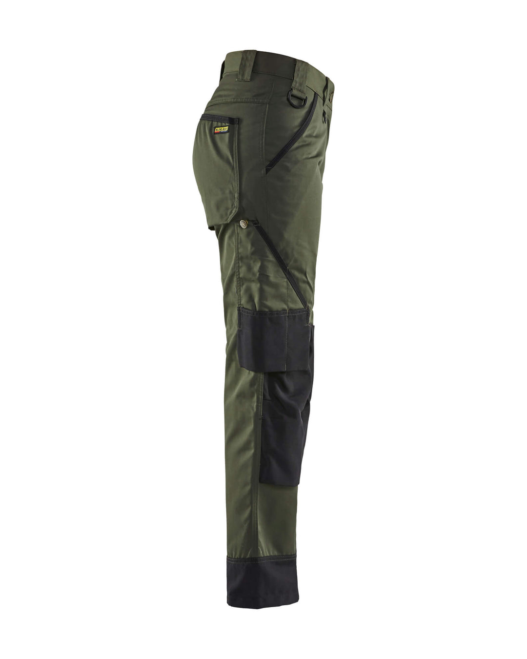 Blaklader 71541835 Garden Trousers Green Army Green/Black Right #colour_army-green-black