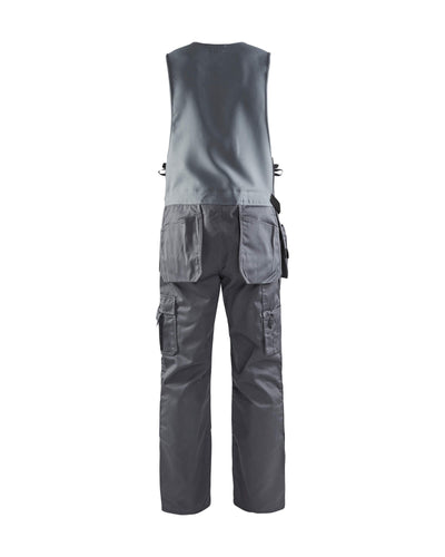 Blaklader 26521860 Grey Sleeveless Overalls Grey Rear #colour_grey