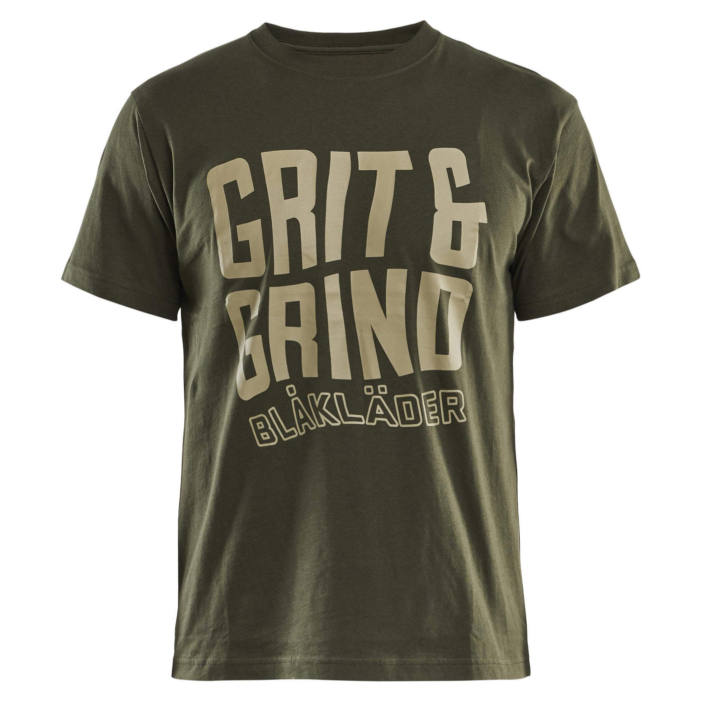 Blaklader 94211042 Grit And Grind Cotton T-Shirt Forest Night Main #colour_forest-night