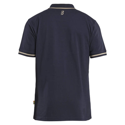 Blaklader 94021050 Grit And Grind Polo Shirt Dark Navy Blue Rear #colour_dark-navy-blue