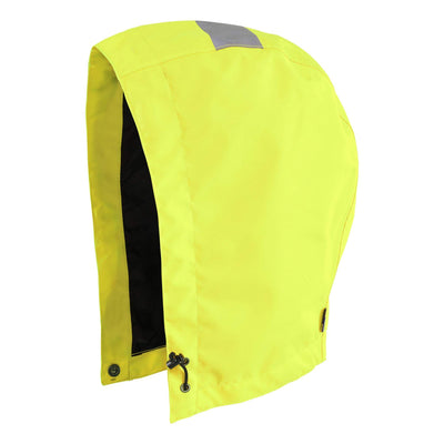 Blaklader 21751977 Hi-Vis Breathable Waterproof Helmet Hood Hi-Vis Yellow Main #colour_hi-vis-yellow
