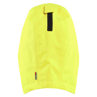 Blaklader 21751977 Hi-Vis Breathable Waterproof Helmet Hood Hi-Vis Yellow Rear #colour_hi-vis-yellow