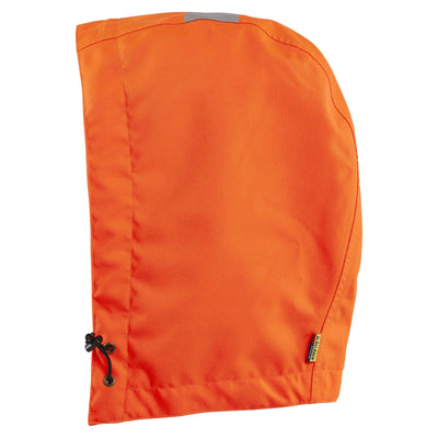Blaklader 21751977 Hi-Vis Breathable Waterproof Helmet Hood Orange Left #colour_orange