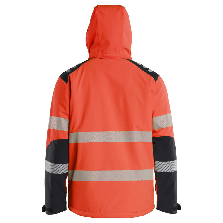 Blaklader 44002513 Hi-Vis Lightweight Lined Waterproof Winter Softshell Jacket Red/Black Additional 1 #colour_red-black