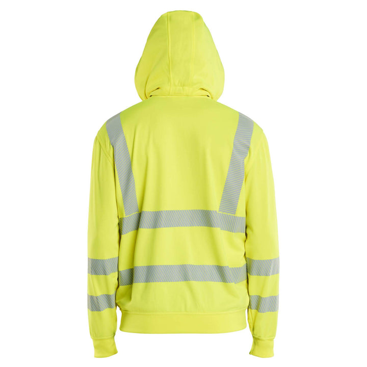 Blaklader 35732538 Hi-Vis Sweatshirt with Detachable Hood Hi-Vis Yellow Additional 1 #colour_hi-vis-yellow