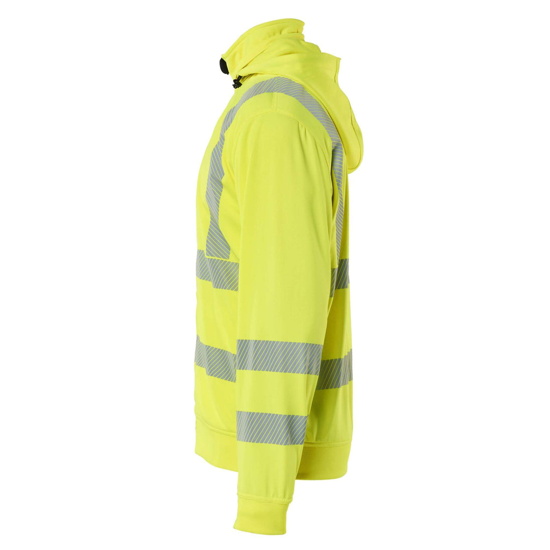 Blaklader 35732538 Hi-Vis Sweatshirt with Detachable Hood Hi-Vis Yellow Left #colour_hi-vis-yellow