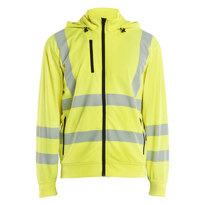 Blaklader 35732538 Hi-Vis Sweatshirt with Detachable Hood Hi-Vis Yellow Main #colour_hi-vis-yellow