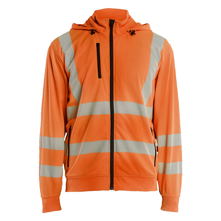Blaklader 35732538 Hi-Vis Sweatshirt with Detachable Hood Orange Main #colour_orange