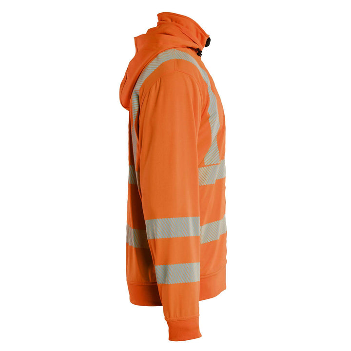 Blaklader 35732538 Hi-Vis Sweatshirt with Detachable Hood Orange Right #colour_orange