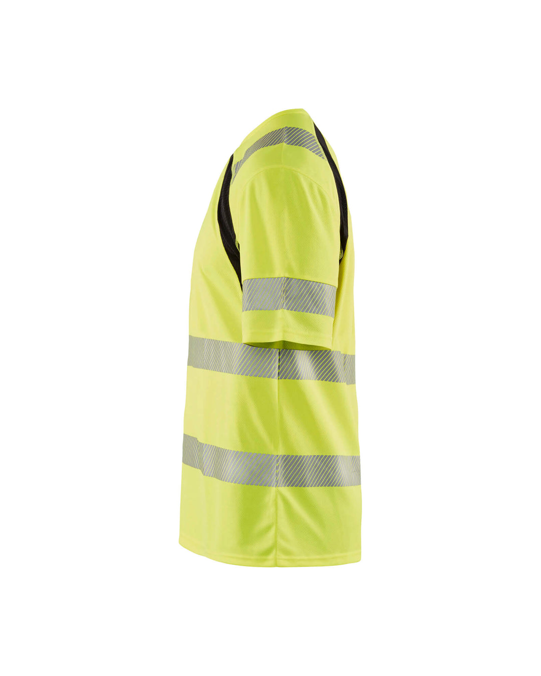 Blaklader 33971013 Hi-Vis T-Shirt UV-Protection Yellow/Black Left #colour_yellow-black