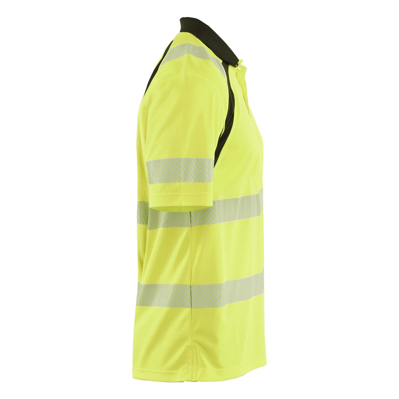 Blaklader 35951013 Hi-Vis UV-Protection Polo Shirt Yellow/Black Right #colour_yellow-black