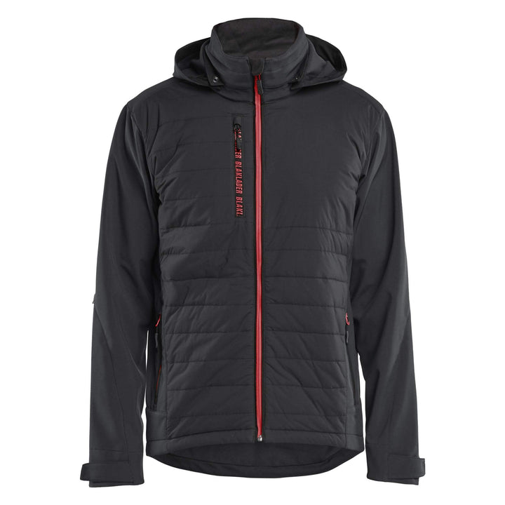 Blaklader 47432513 Hybrid Jacket Black/Red Main #colour_black-red