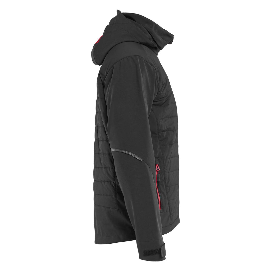 Blaklader 47432513 Hybrid Jacket Black/Red Right #colour_black-red