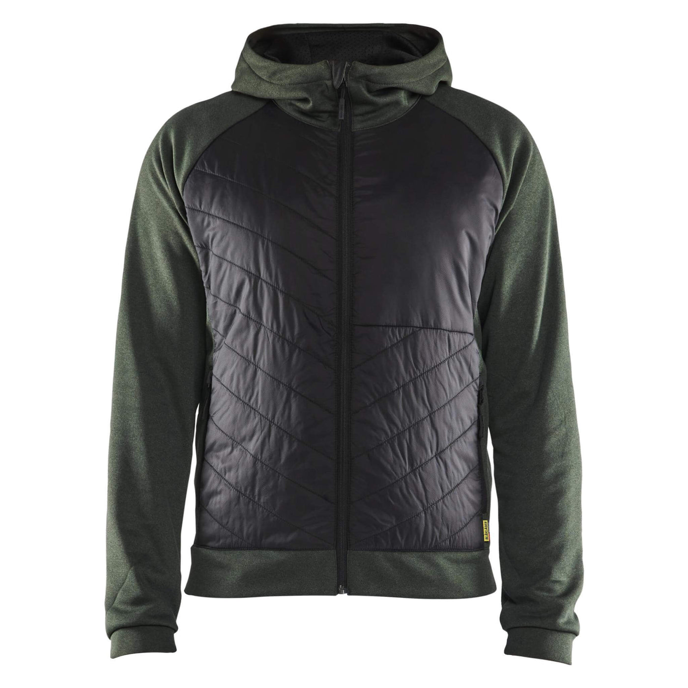 Blaklader 34632533 Hybrid Sweatshirt Jacket Autumn Green/Black Main #colour_autumn-green-black