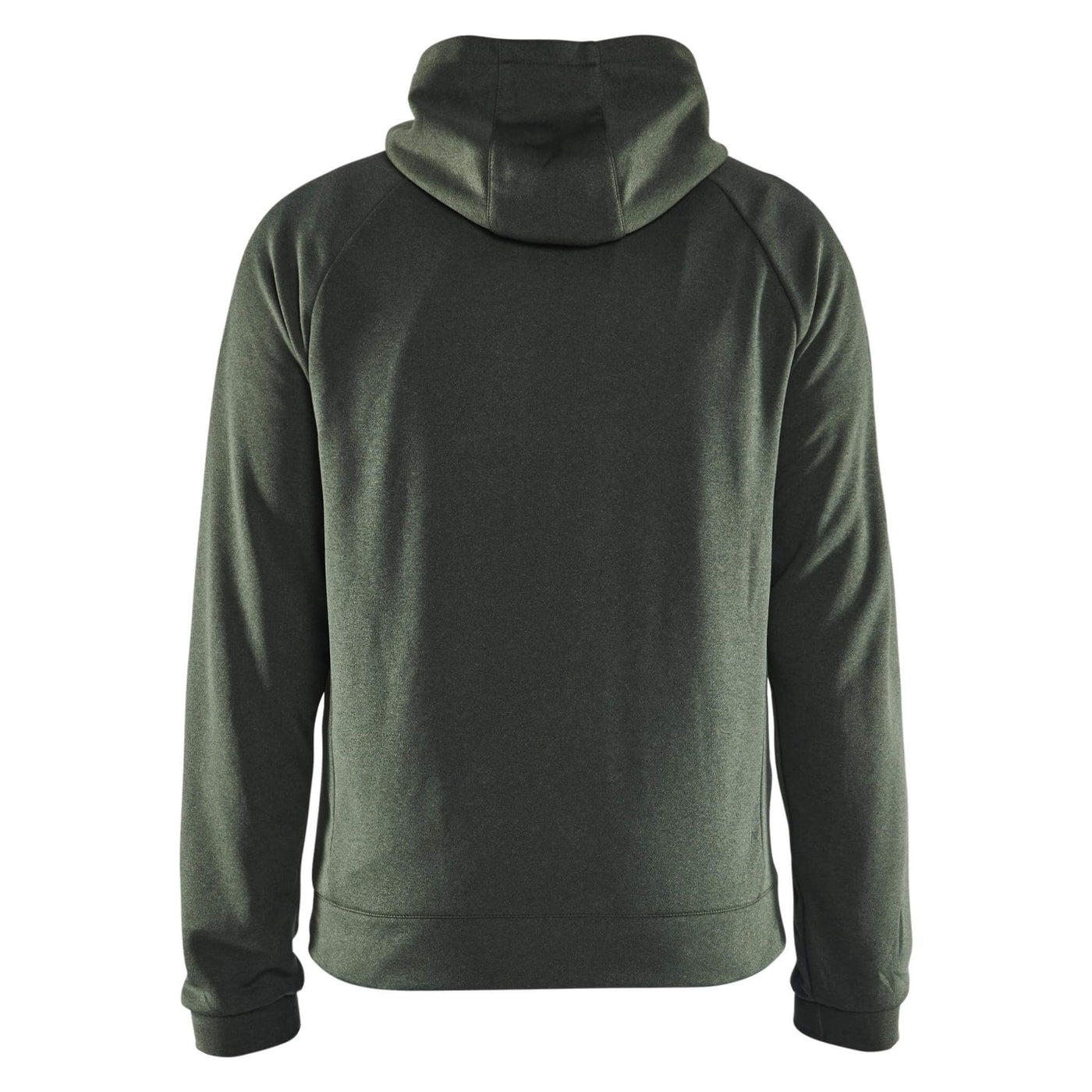 Blaklader 34632533 Hybrid Sweatshirt Jacket Autumn Green/Black Rear #colour_autumn-green-black