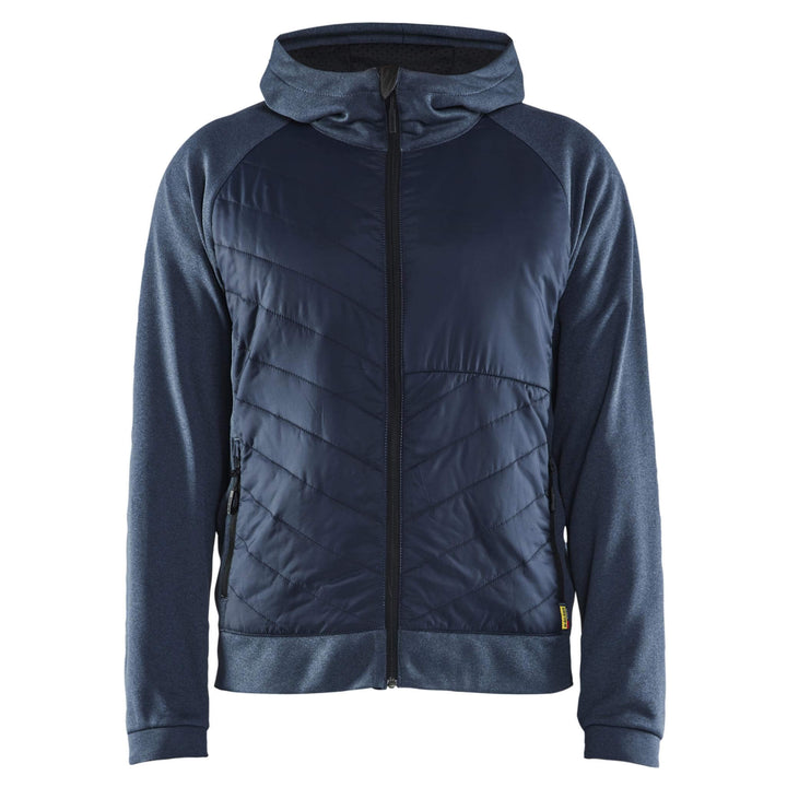 Blaklader 34632533 Hybrid Sweatshirt Jacket Numb Blue/Dark Navy Blue Main #colour_numb-blue-dark-navy-blue