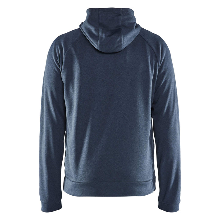 Blaklader 34632533 Hybrid Sweatshirt Jacket Numb Blue/Dark Navy Blue Rear #colour_numb-blue-dark-navy-blue