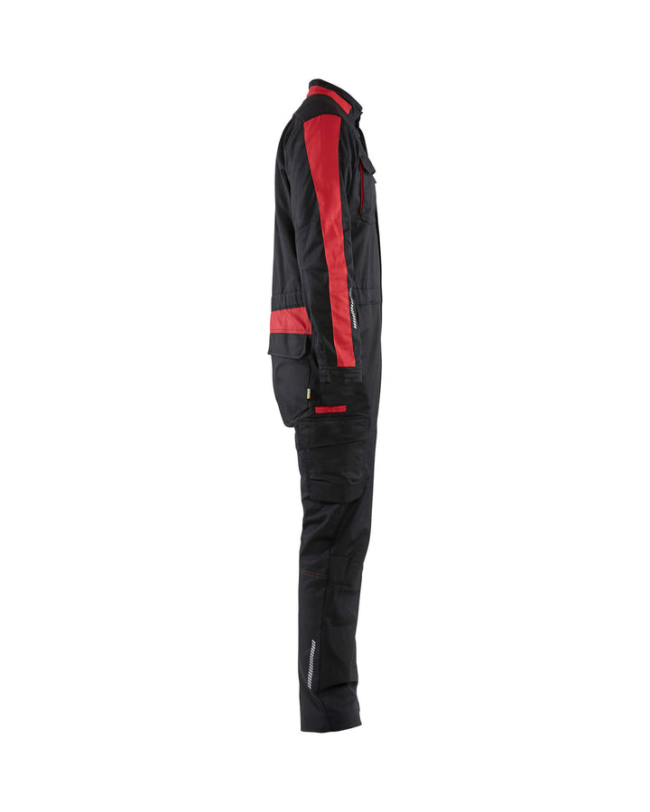 Blaklader 61441832 Industry Overalls Stretch Black/Red Right #colour_black-red