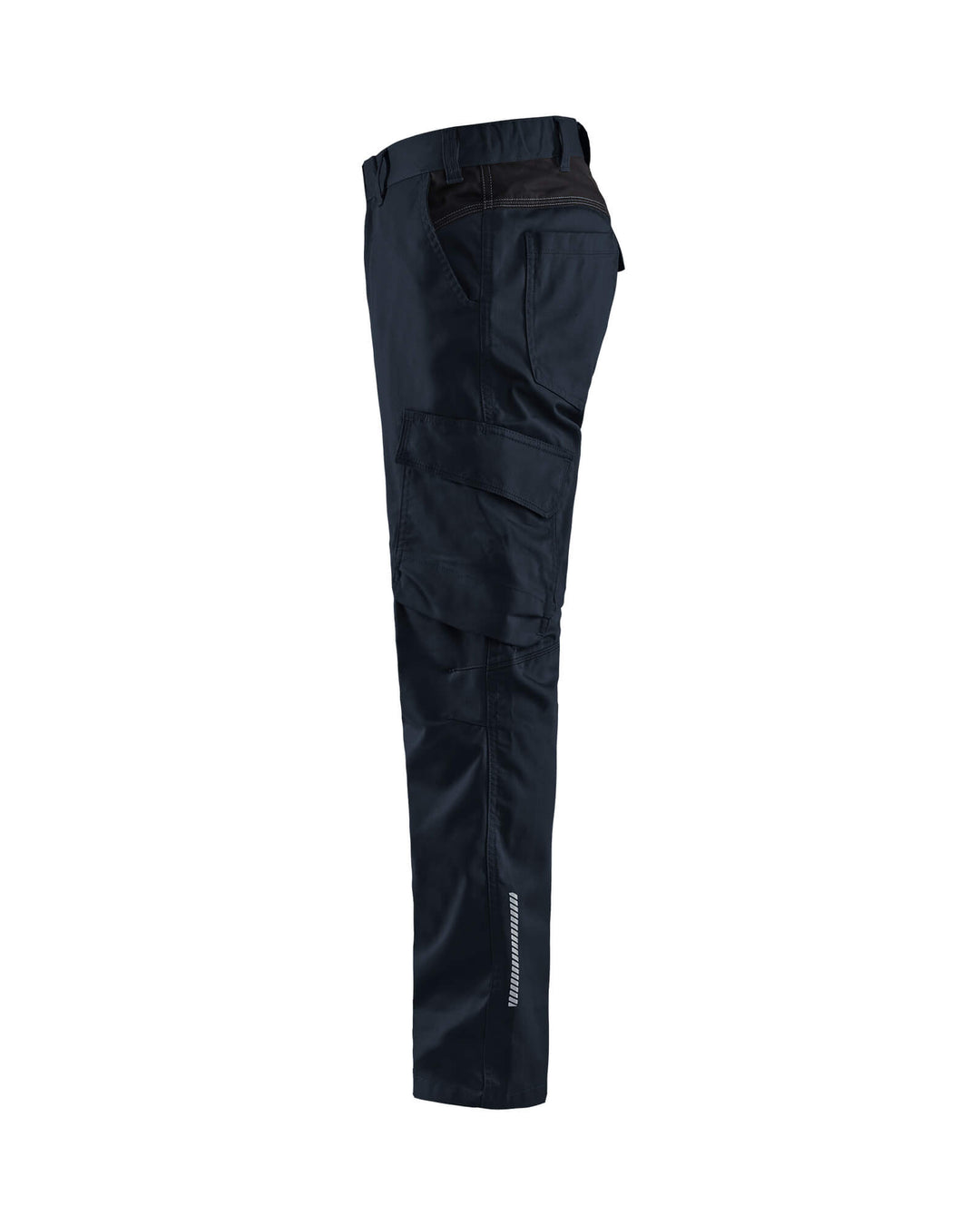 Blaklader 14441832 Industry Trousers Stretch Dark Navy Blue/Black Left #colour_dark-navy-blue-black