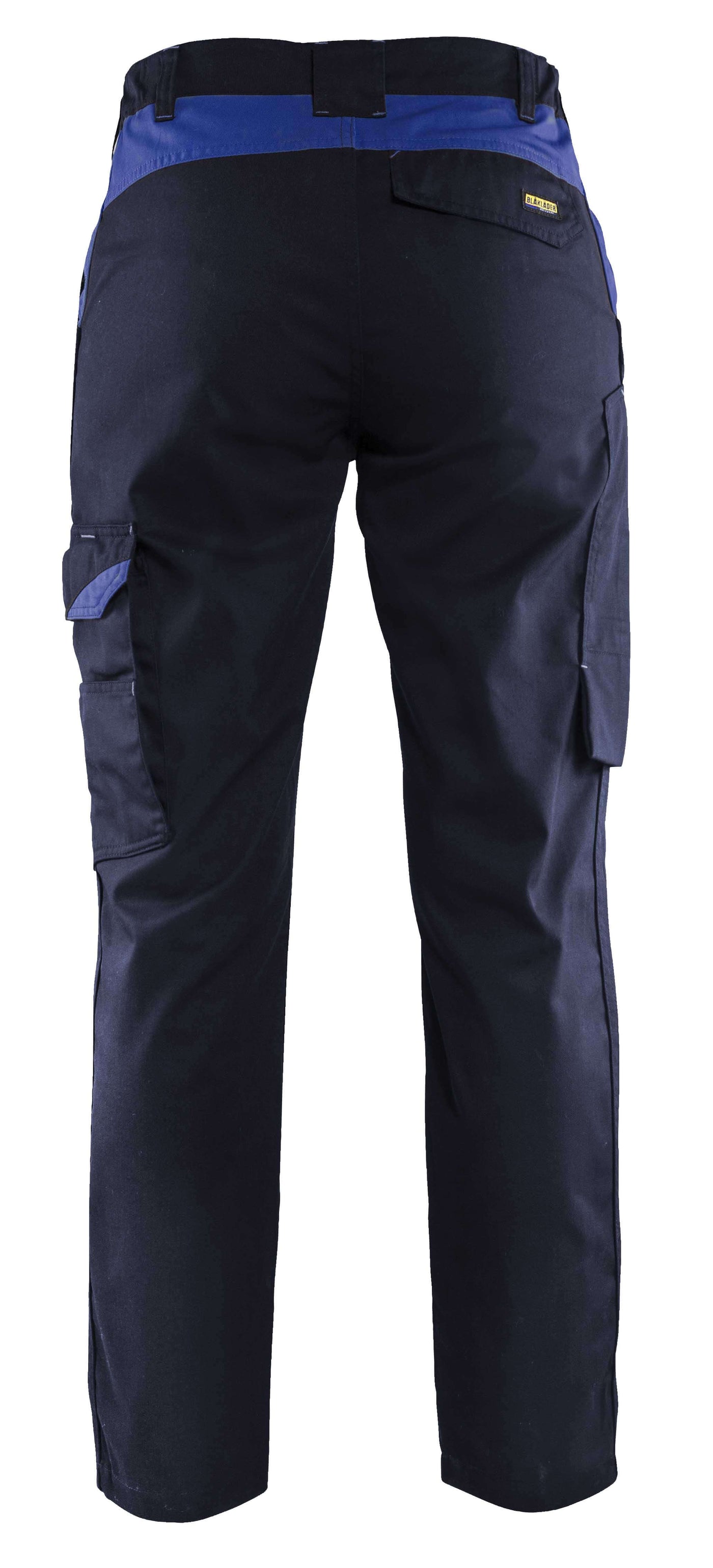 Blaklader 71041800 Industry Work Trousers Navy Blue/Cornflower Blue Rear #colour_navy-blue-cornflower-blue