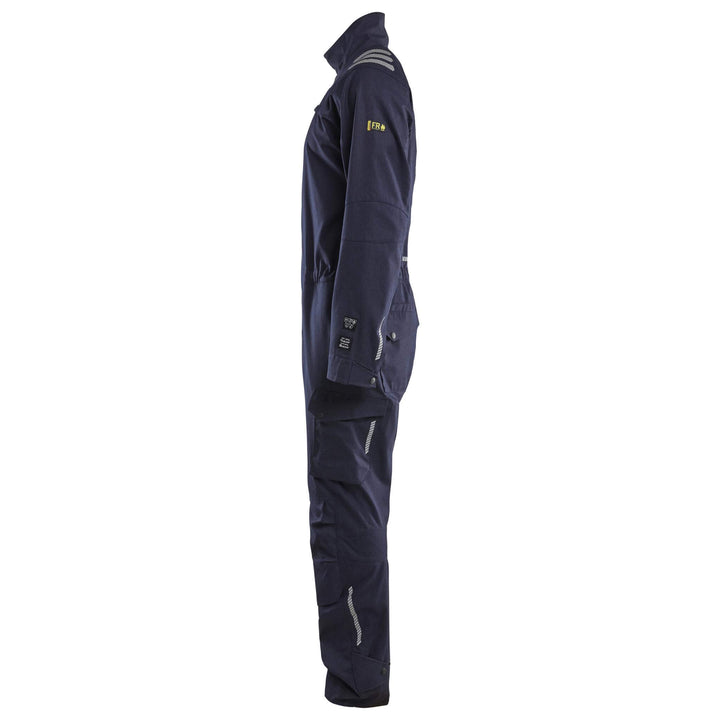 Blaklader 60771512 Inherent Flame Retardant Overall Navy Blue Left #colour_navy-blue