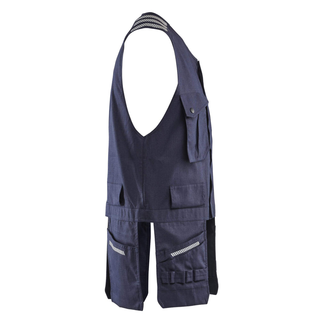 Blaklader 30391512 Inherent Flame Retardant Vest Navy Blue Right #colour_navy-blue