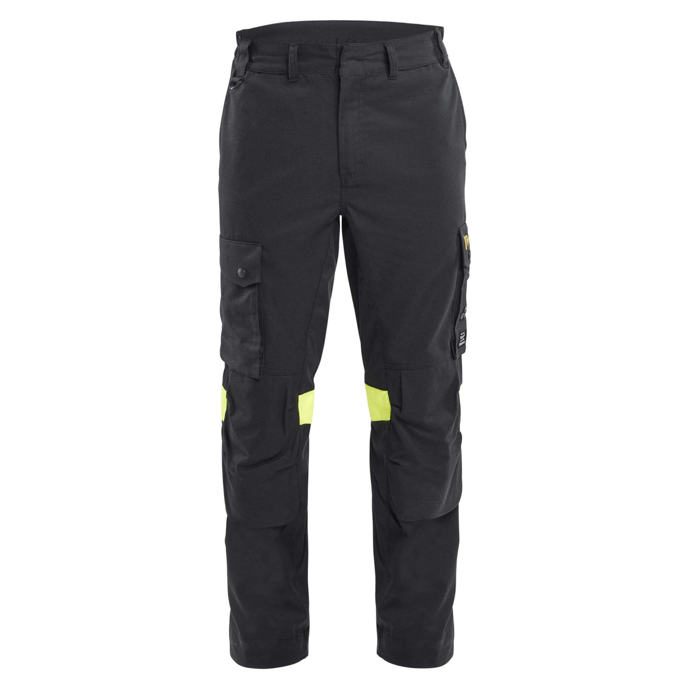 Blaklader 14171512 Inherent FR Trousers Metal Free Black/Hi-Vis Yellow Main #colour_black-hi-vis-yellow