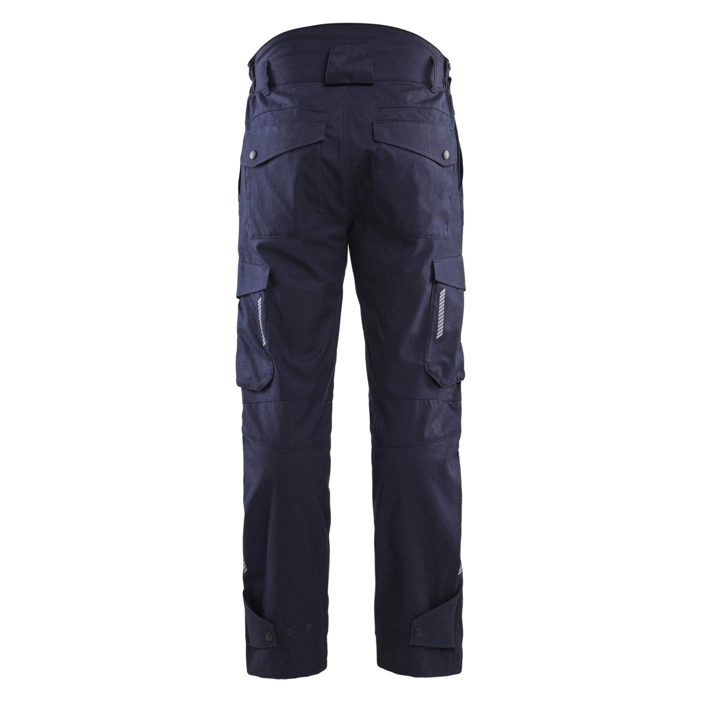 Blaklader 14171512 Inherent FR Trousers Metal Free Navy Blue Rear #colour_navy-blue