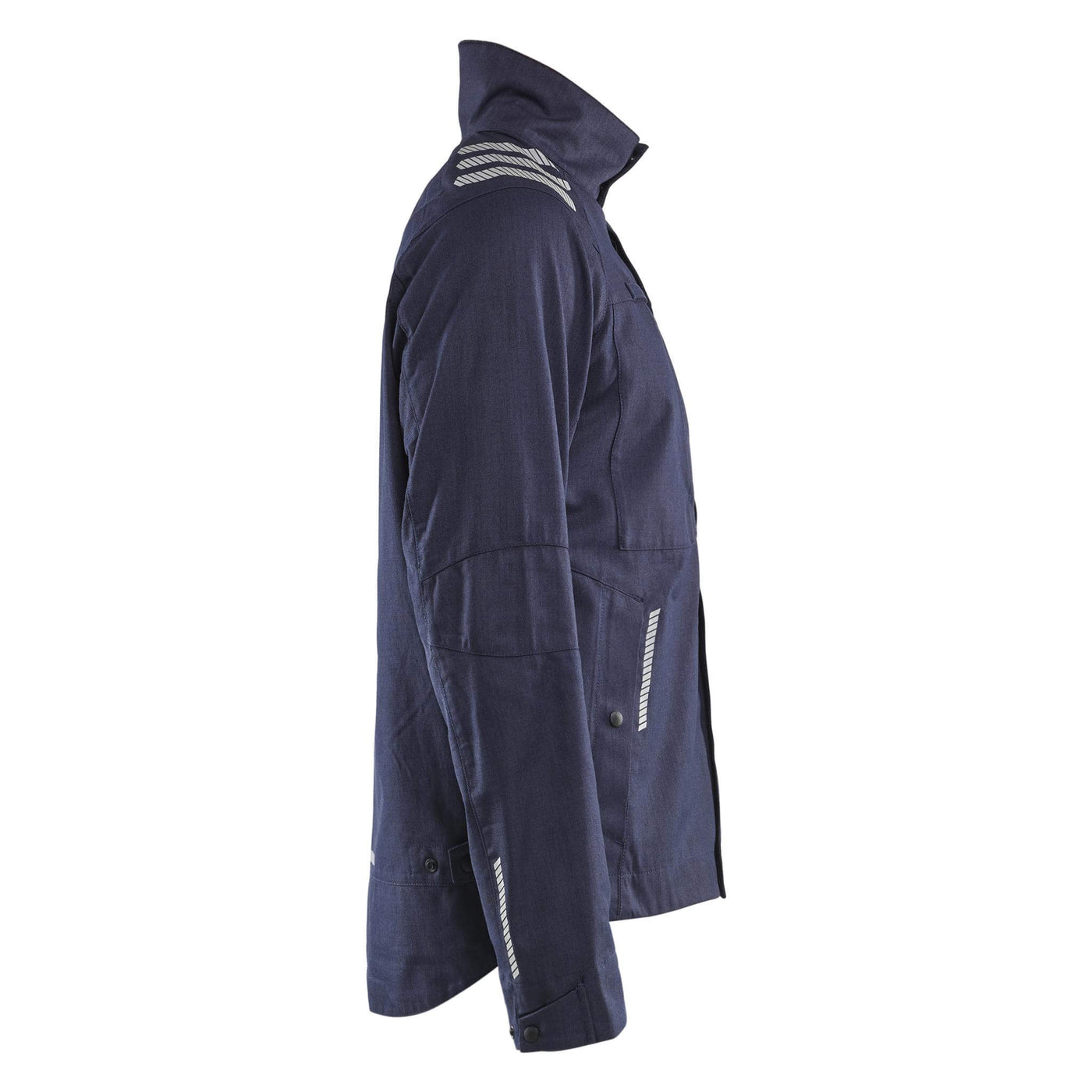 Blaklader 44071512 Inherent Metal Free FR Jacket Navy Blue Right #colour_navy-blue