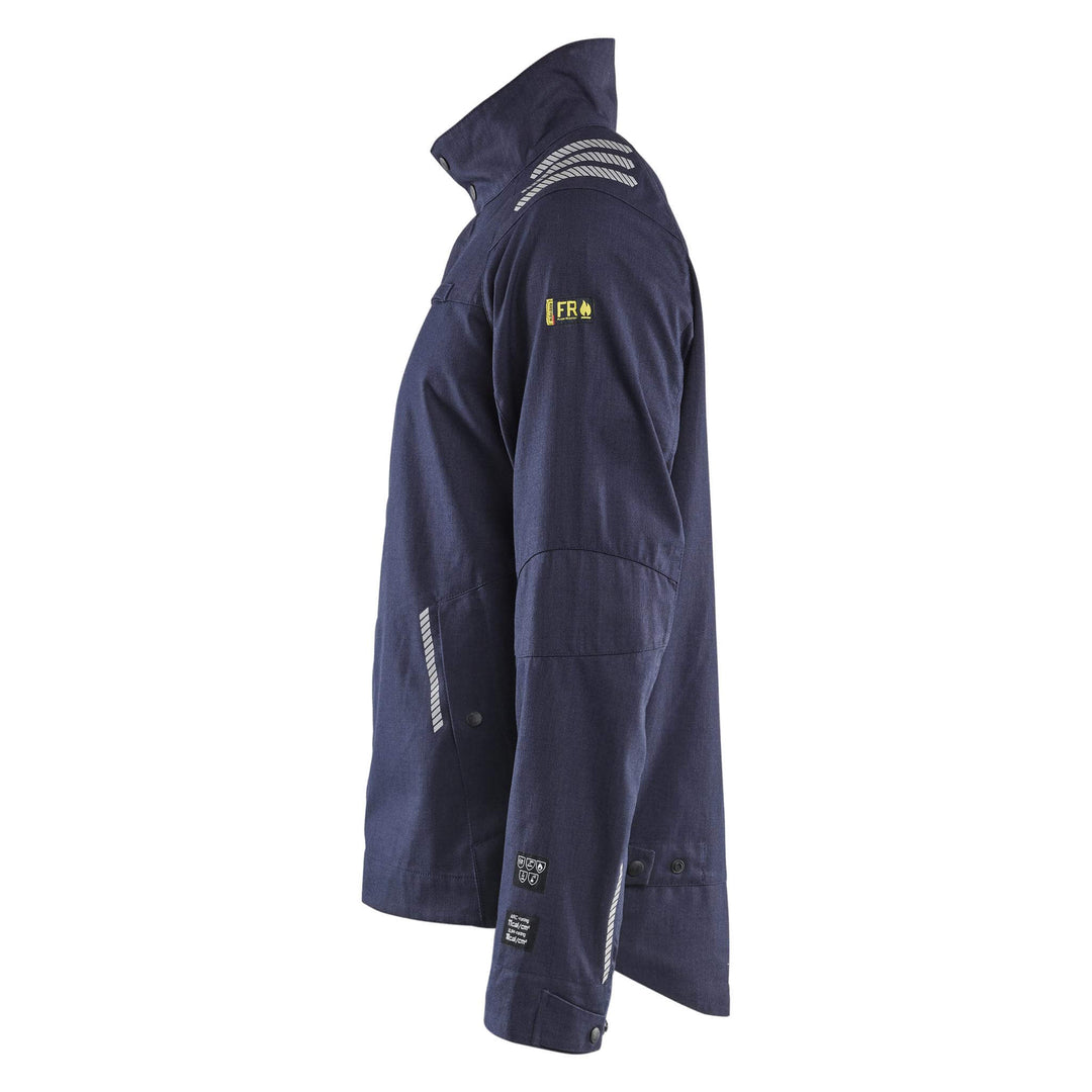 Blaklader 44071512 Inherent Metal Free FR Jacket Navy Blue Left #colour_navy-blue