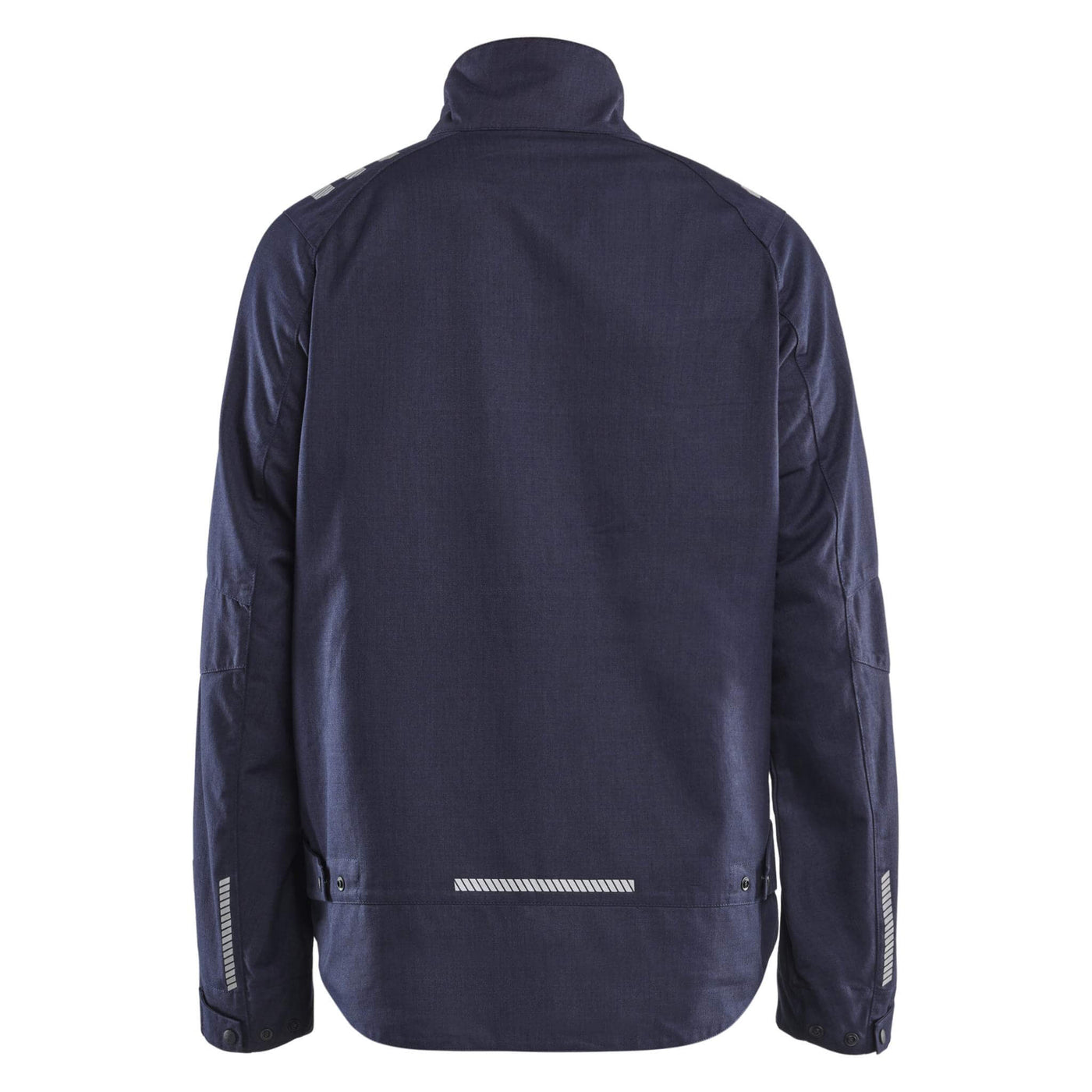 Blaklader 44071512 Inherent Metal Free FR Jacket Navy Blue Rear #colour_navy-blue
