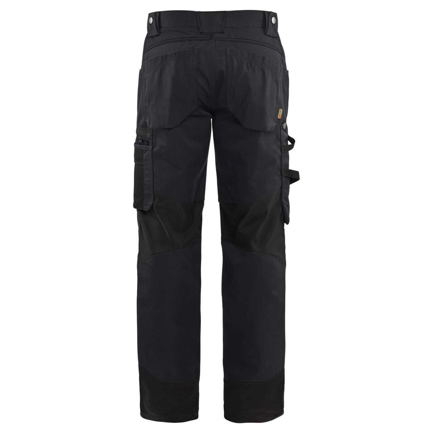 Blaklader 15561310 Kneepad Trousers Without Holster Pockets Black Rear #colour_black