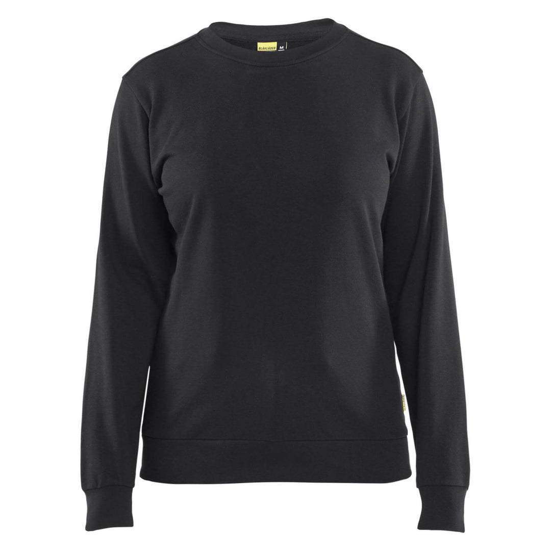 Blaklader 34051158 Ladies Crew Neck Sweatshirt Black Main #colour_black