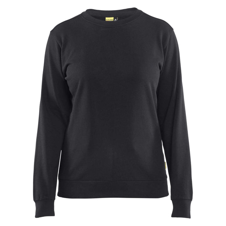 Blaklader 34051158 Ladies Crew Neck Sweatshirt Black Main #colour_black
