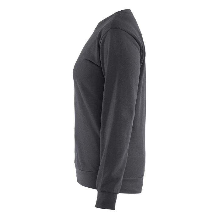 Blaklader 34051158 Ladies Crew Neck Sweatshirt Mid Grey Left #colour_mid-grey