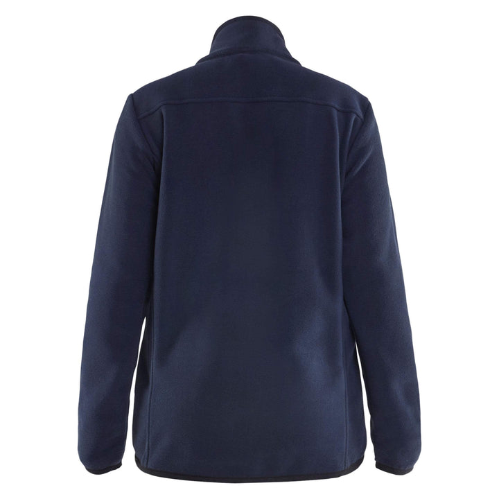 Blaklader 47442510 Ladies Fleece Jacket Navy Blue Rear #colour_navy-blue