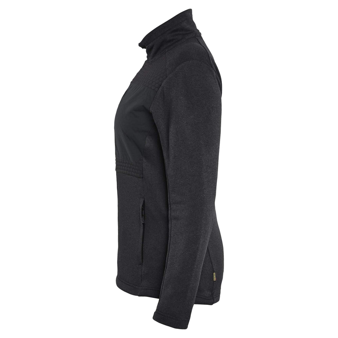 Blaklader 35492526 Ladies Full Zip Sweatshirt Black Left #colour_black