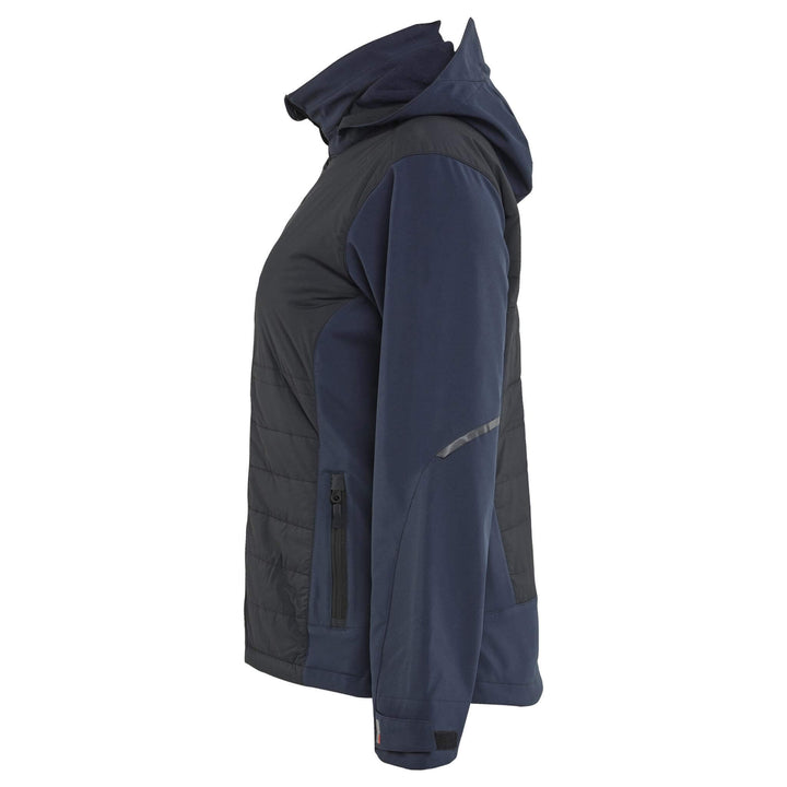 Blaklader 47332513 Ladies Hybrid Jacket Dark Navy Blue/Black Left #colour_dark-navy-blue-black