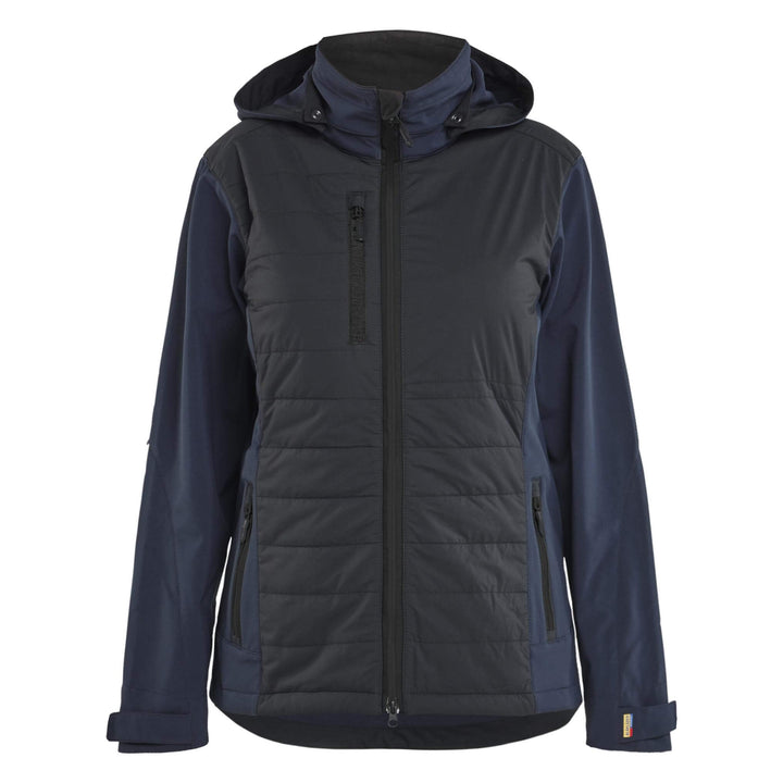 Blaklader 47332513 Ladies Hybrid Jacket Dark Navy Blue/Black Main #colour_dark-navy-blue-black