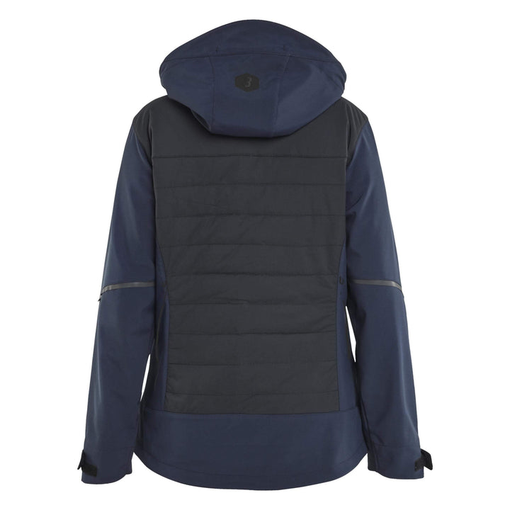 Blaklader 47332513 Ladies Hybrid Jacket Dark Navy Blue/Black Rear #colour_dark-navy-blue-black