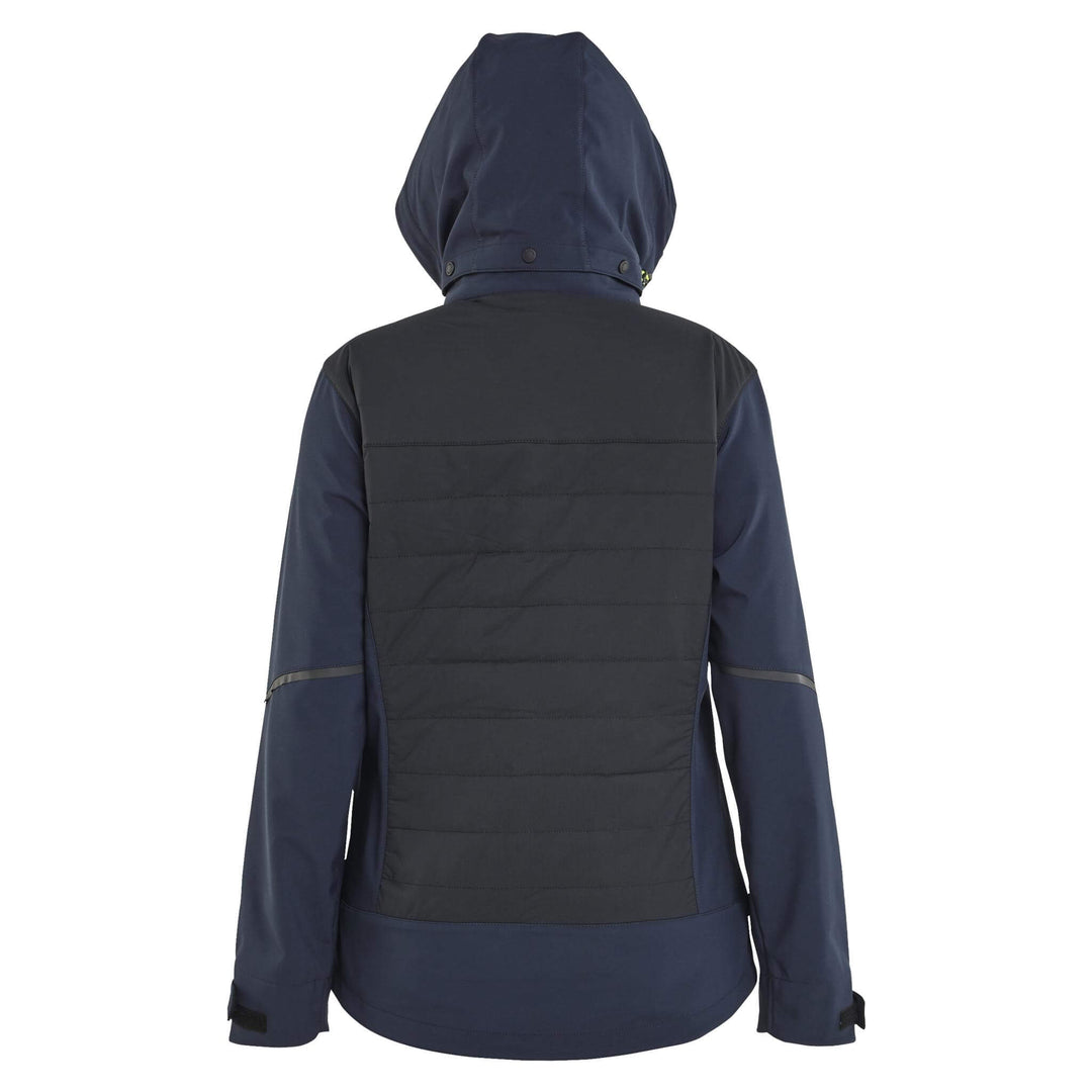 Blaklader 47332513 Ladies Hybrid Jacket Dark Navy Blue/Hi-Vis Yellow Additional 1 #colour_dark-navy-blue-hi-vis-yellow