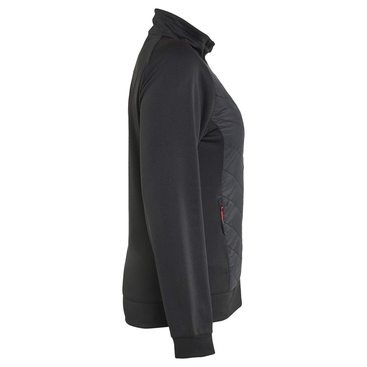 Blaklader 34192526 Ladies Hybrid Zip Sweatshirt Jacket Black/Red Right #colour_black-red