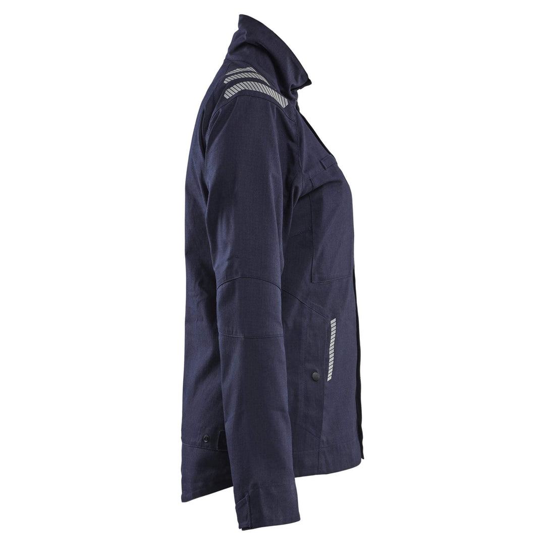 Blaklader 40701512 Ladies Inherent Flame Retardant Jacket Navy Blue Right #colour_navy-blue