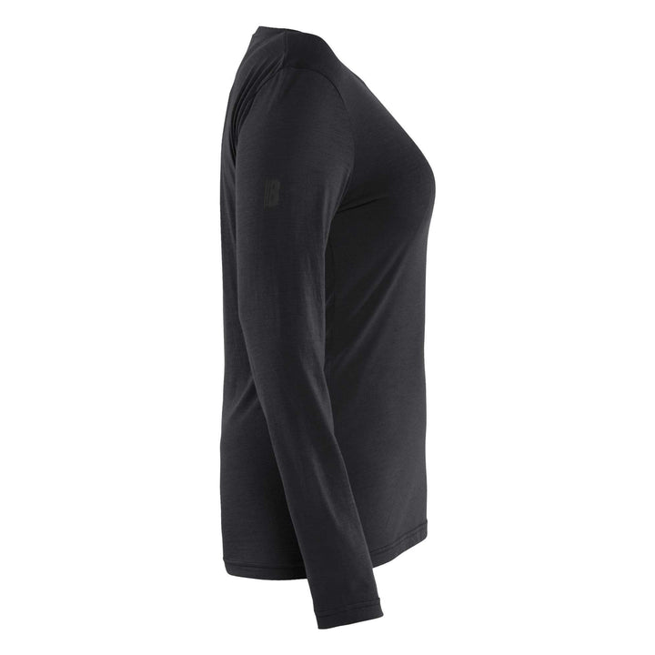 Blaklader 35391743 Ladies Long-sleeve Moisture-Wicking Odour Protective Merino Wool T-Shirt Black Right #colour_black