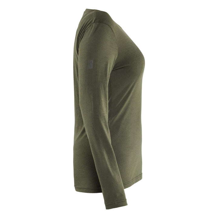 Blaklader 35391743 Ladies Long-sleeve Moisture-Wicking Odour Protective Merino Wool T-Shirt Forest Night Right #colour_forest-night