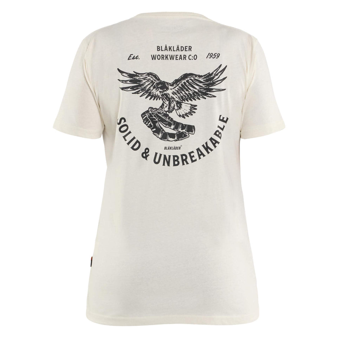 Blaklader 94231042 Ladies T-Shirt Eagle Unbleached Rear #colour_unbleached