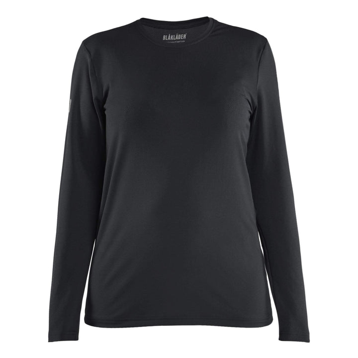 Blaklader 34271126 Ladies UV-Protect Long-Sleeve Lightweight Function T-Shirt Black Main #colour_black