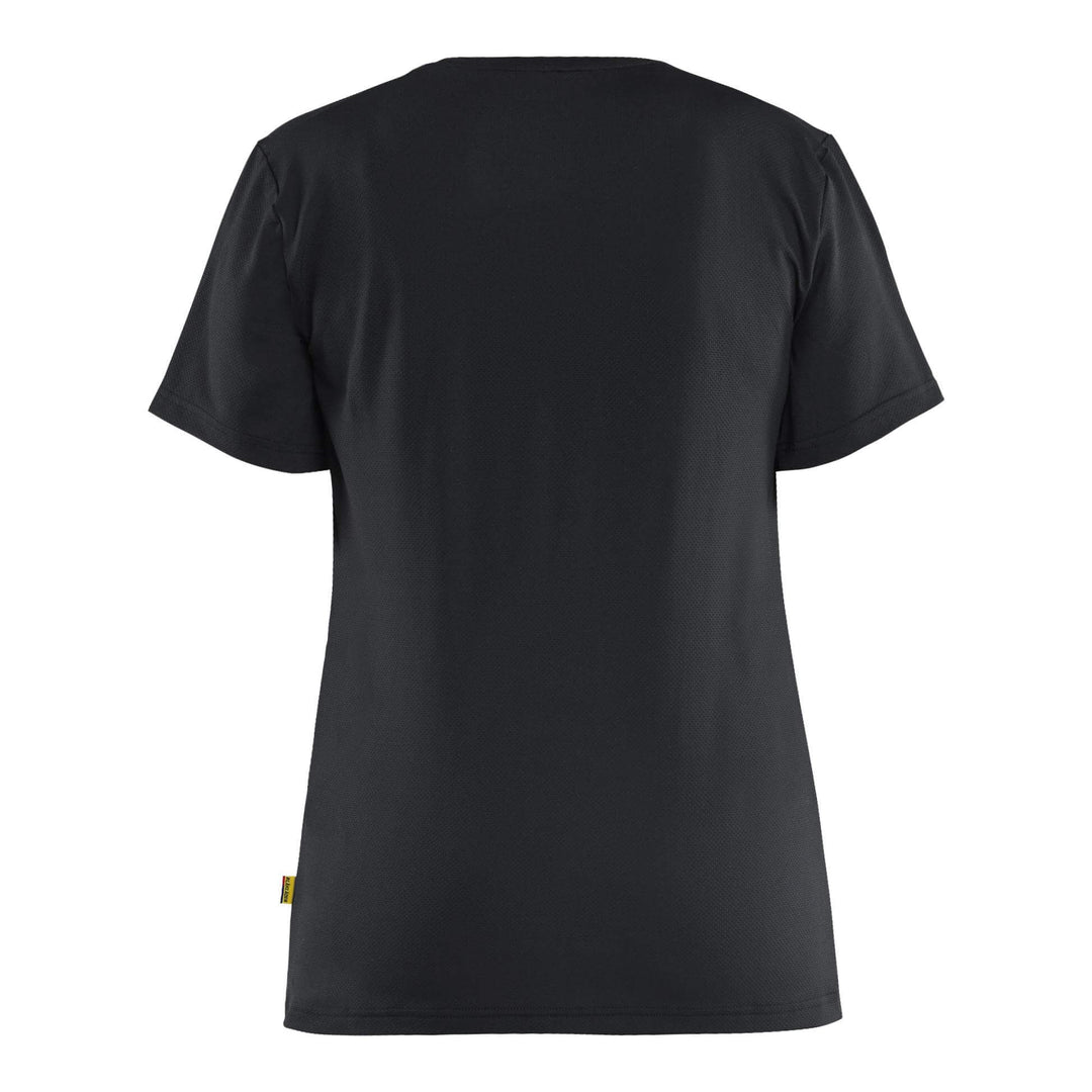 Blaklader 34261126 Ladies UV-protect Lightweight Function T-Shirt Black Rear #colour_black