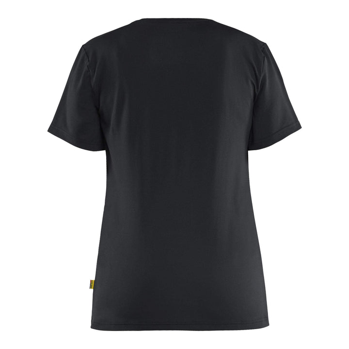 Blaklader 34261126 Ladies UV-protect Lightweight Function T-Shirt Black Rear #colour_black